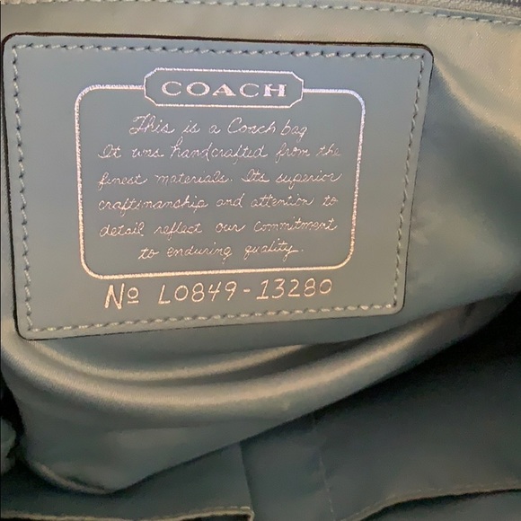 Coach Signature Canvas Tote in Black - Picture 5 of 11